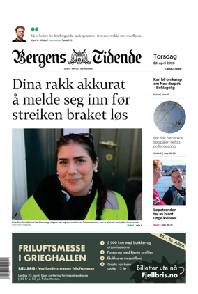 Cover of Bergens Tidende