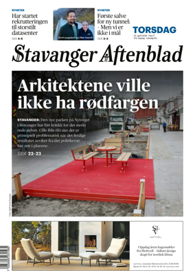 Cover of Stavanger Aftenblad