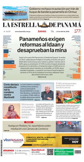 Cover of La Estrella de Panama