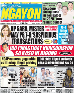 Cover of Pilipino Star Ngayon