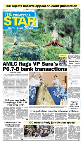 Cover of The Philippine Star