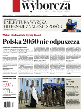 Cover of Gazeta Wyborcza Stoleczna