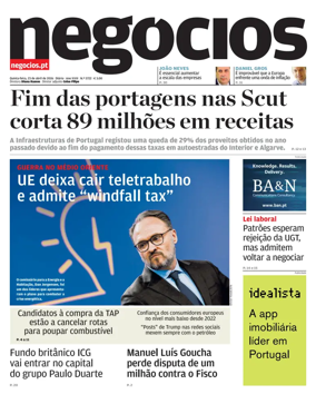 Cover of Jornal de Negocios