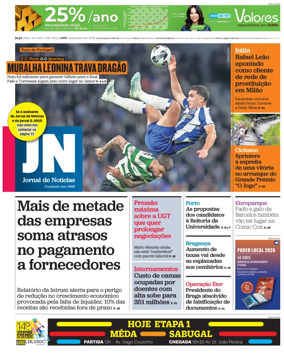 Cover of Jornal de Noticias
