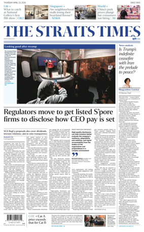 Cover of The Straits Times