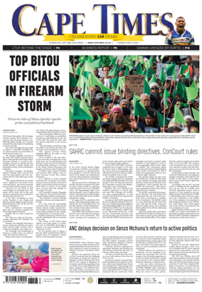 Cover of Cape Times