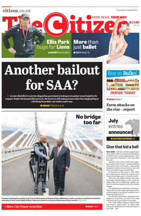 Cover of The Citizen (KZN)