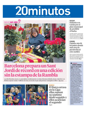Cover of 20 Minutos Barcelona