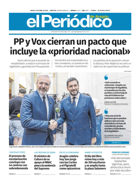 Cover of El Periodico Aragon