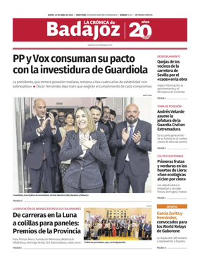 Cover of La Cronica de Badajoz BE