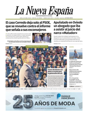 Cover of La Nueva Espana (Occidente)
