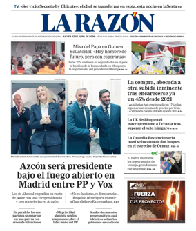 Cover of La Razon (Levante)