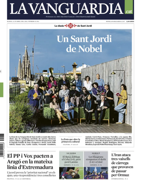 Cover of La Vanguardia (Catalonia - 1st edition)