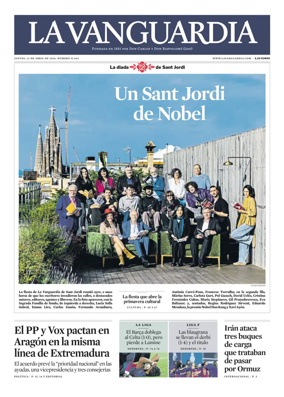 Cover of La Vanguardia