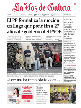 Cover of La Voz de Galicia (Barbanza)