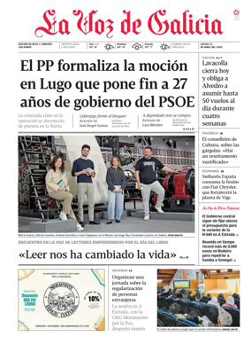 Cover of La Voz de Galicia (Deza)