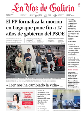 Cover of La Voz de Galicia (Monforte)