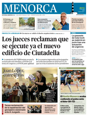 Cover of Menorca Diario Insular