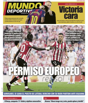 Cover of Mundo Deportivo (Bizkaia-Araba)