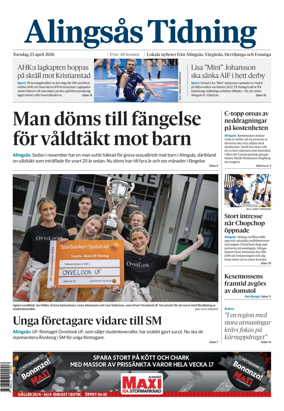 Cover of Alingsas Tidning