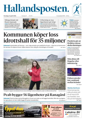 Cover of Hallandsposten