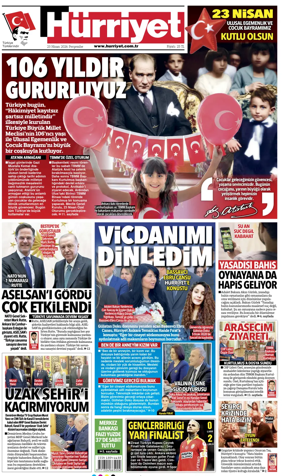 Cover of Hurriyet