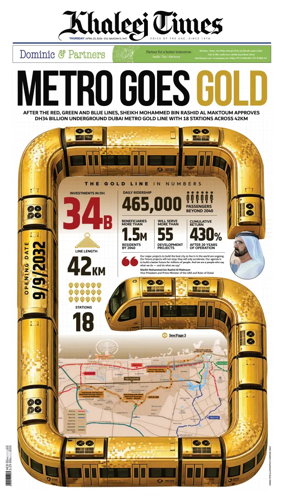 Cover of Khaleej Times