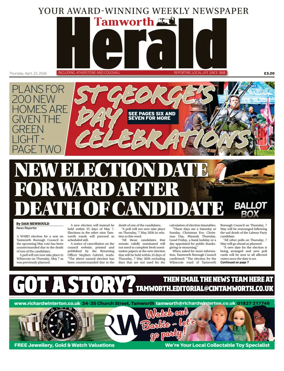 Cover of Atherstone & Coleshill Herald