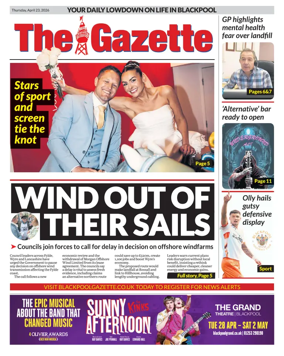 Cover of Blackpool Gazette