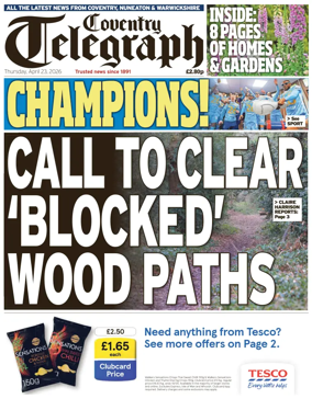 Cover of Coventry Telegraph