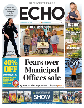 Cover of Gloucestershire Echo
