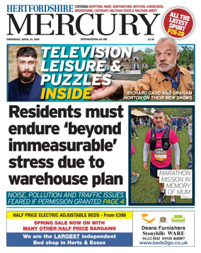 Cover of Hertfordshire Mercury