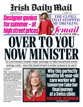 Cover of Irish Daily Mail