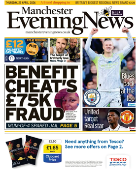 Cover of Manchester Evening News