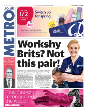 Cover of Metro (UK)