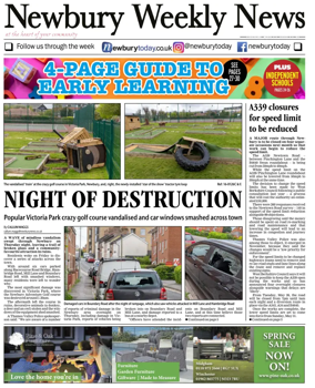 Cover of Newbury Weekly News