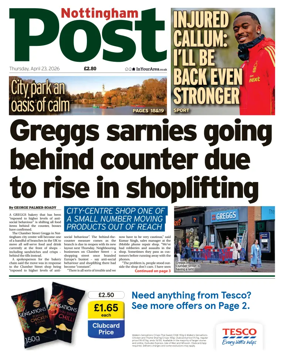 Cover of Nottingham Post
