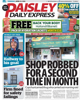 Cover of Paisley Daily Express