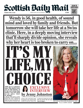 Cover of Scottish Daily Mail