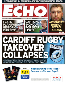 Cover of South Wales Echo
