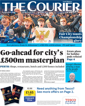 Cover of The Courier & Advertiser (Perth and Perthshire Edition)
