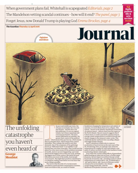 Cover of The Guardian e-paper Journal