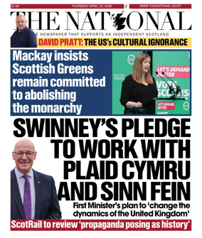 Cover of The National (Scotland)