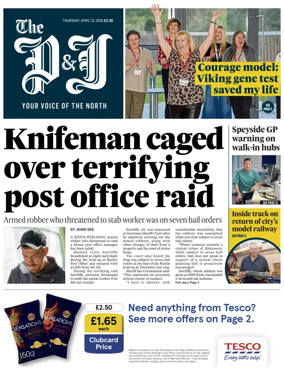 Cover of The Press and Journal (Inverness Highlands and Islands)