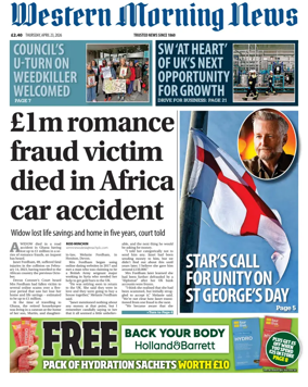 Cover of Western Morning News