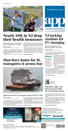 Cover of Asbury Park Press