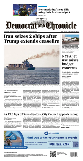 Cover of Democrat and Chronicle