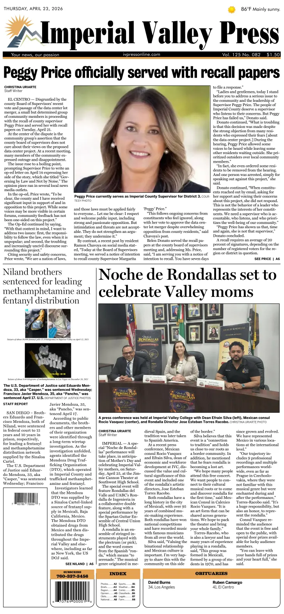 Cover of Imperial Valley Press