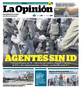 Cover of La Opinion