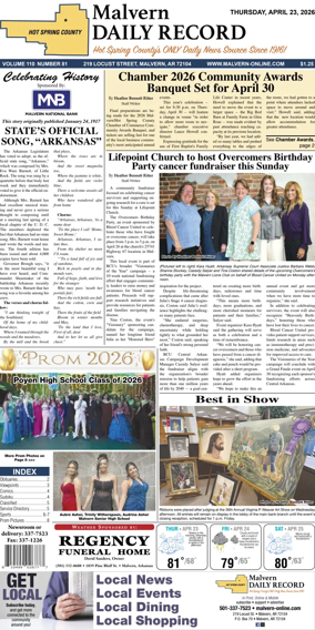 Cover of Malvern Daily Record